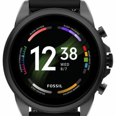 Kellot Fossil  | Fossil Gen 6 Black Silicone Alykello 44 Mm Ftw4061