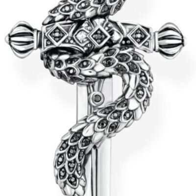 Korut Thomas Sabo  | Thomas Sabo Rebel Snake Blackened Sword With Snake Riipus Pe943-643-11